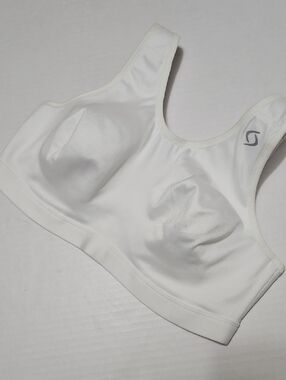 Moving Comfort White Underwire Support Sports Bra Size 36D